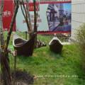 Simulation Fiberglass outdoor sculpture--Boat